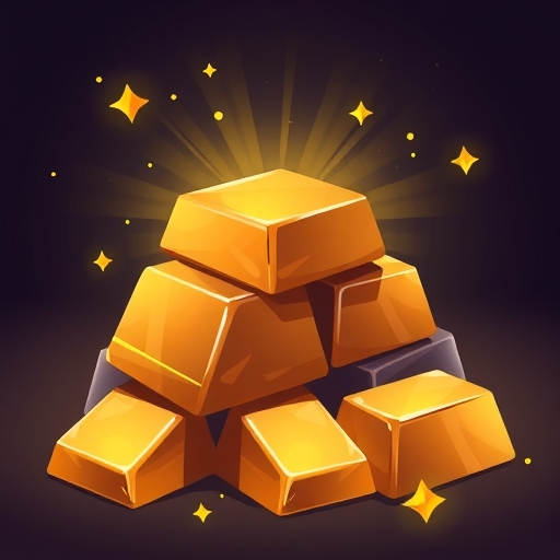 Gold bars illustration