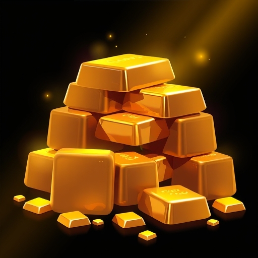 Gold bars illustration
