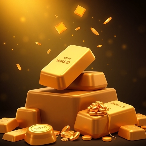 Gold bars illustration