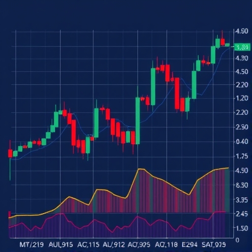 Illustration of trading charts