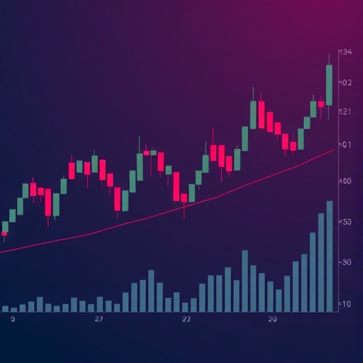 Illustration of trading charts