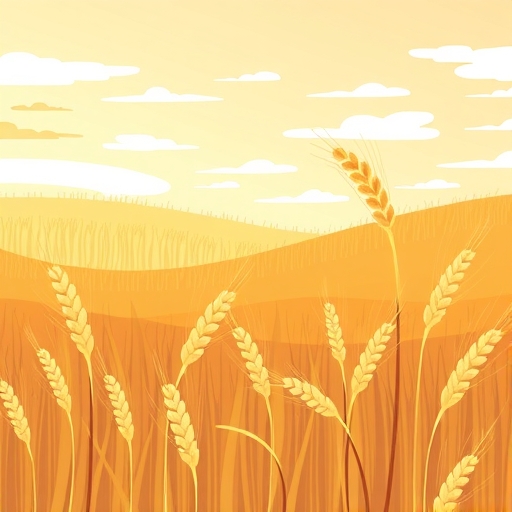 A wheat field illustration