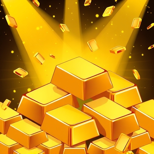 Gold bars illustration.