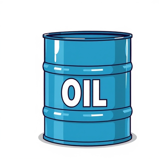 A crude oil barrel illustration.