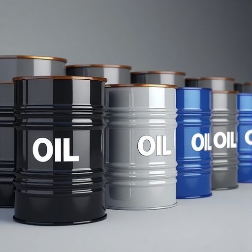 Crude oil barrels