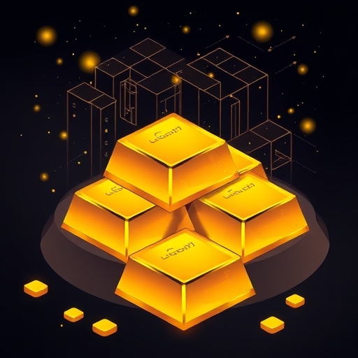 Illustration of gold bars