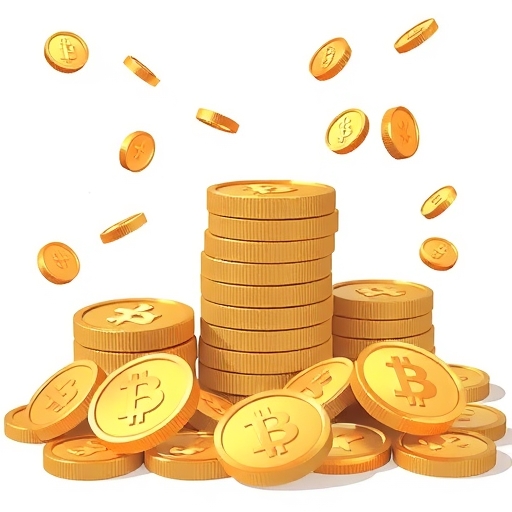 Gold coins illustration