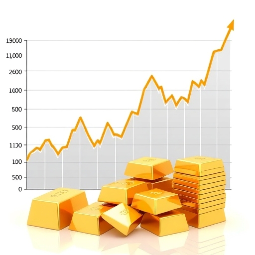 Gold market analysis chart.