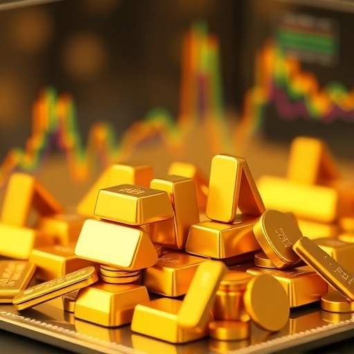 Gold market analysis chart.