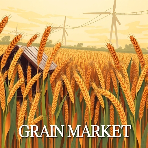 Grain market illustration