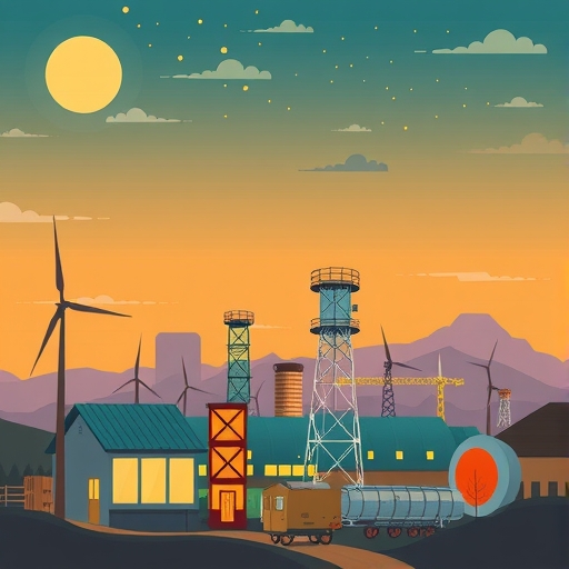 Illustration of the energy market