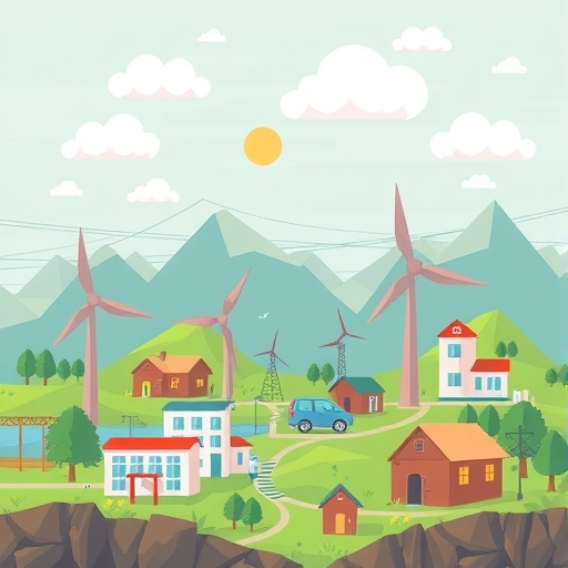 Illustration of the energy market