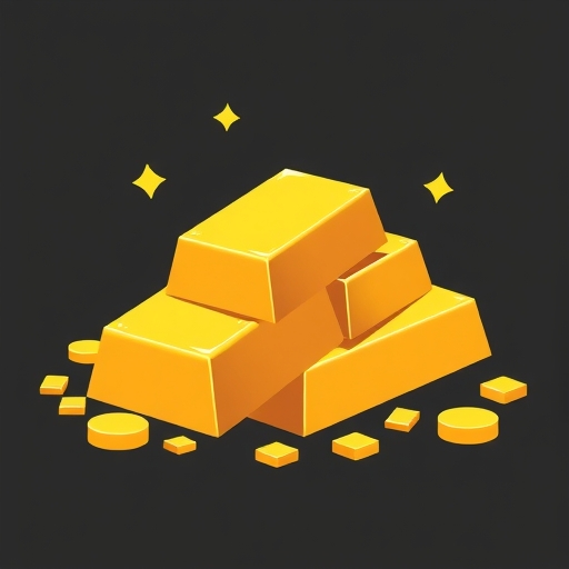 Illustration of gold bars