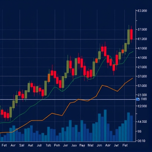 Illustration of market charts