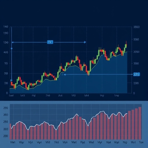Illustration of market charts