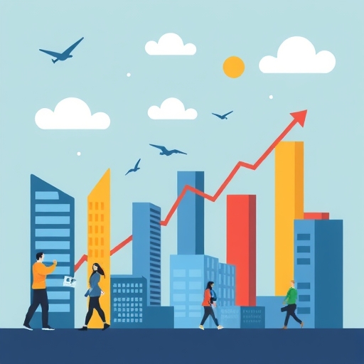 Illustration of market trends