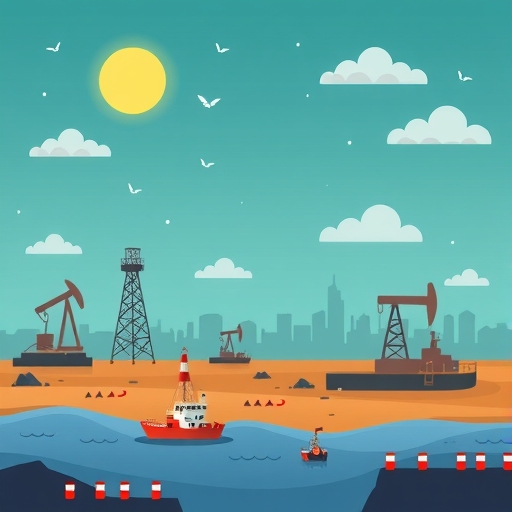 Illustration of the oil market