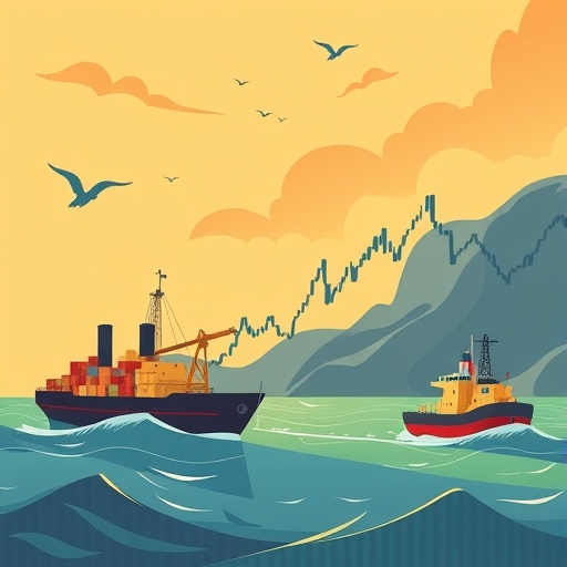 An illustration of oil trading.