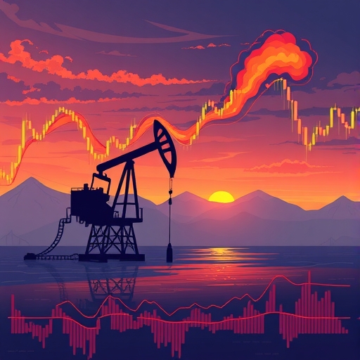 An illustration of oil trading.