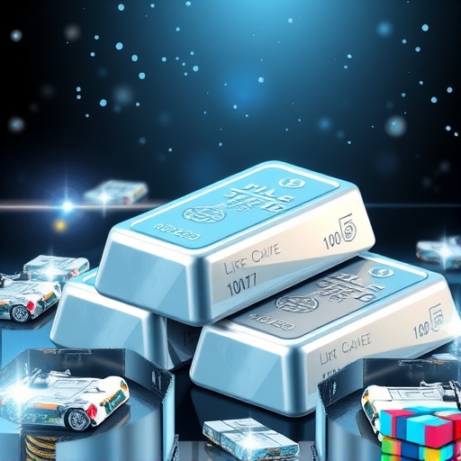 Illustration of silver bars