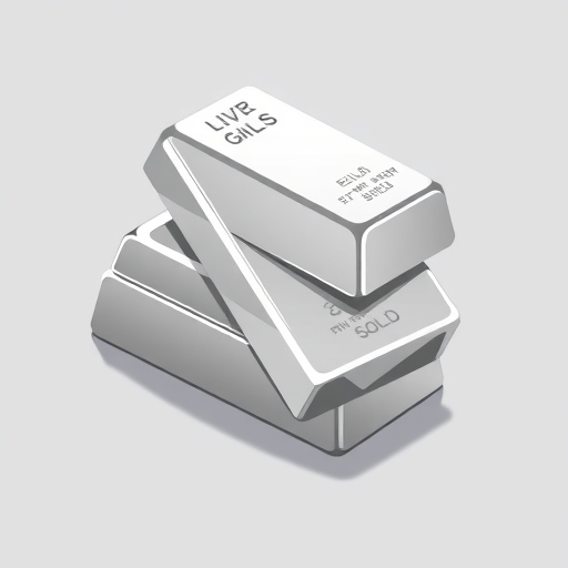 Illustration of silver bars