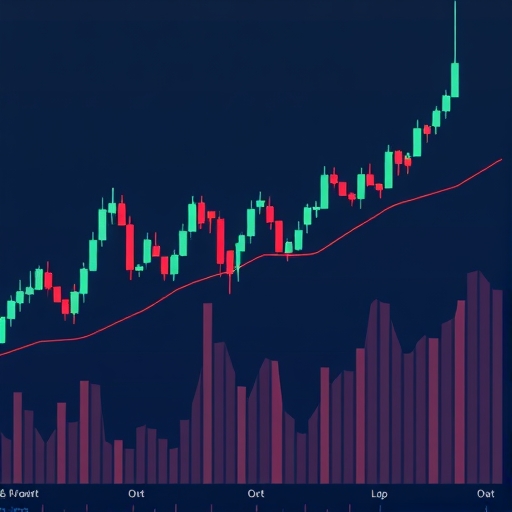 An illustration of trading charts.