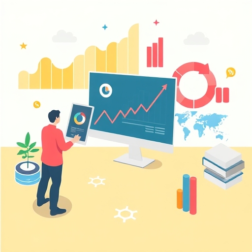 An illustration of market analysis.