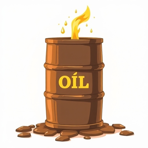 An oil barrel illustration.