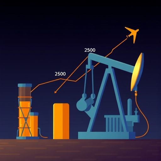 Oil price trends illustration