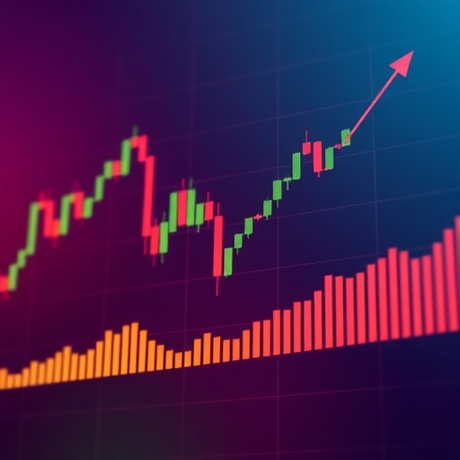 Trading charts illustration