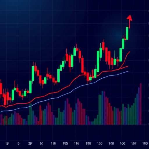 Trading charts illustration