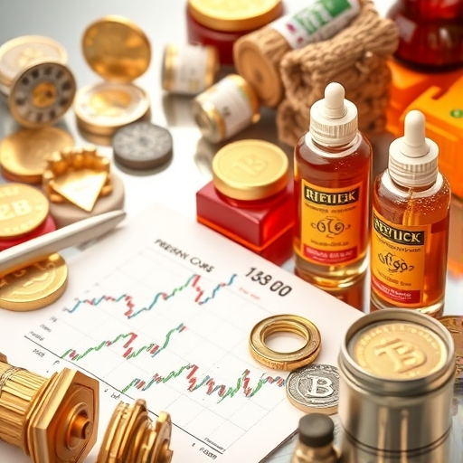 Market data and charts for commodity trading