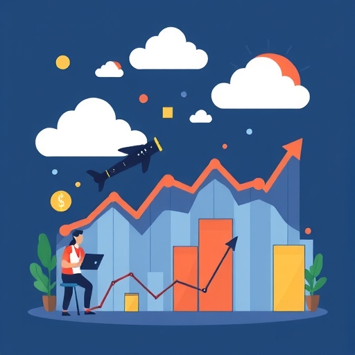 illustration of market trends