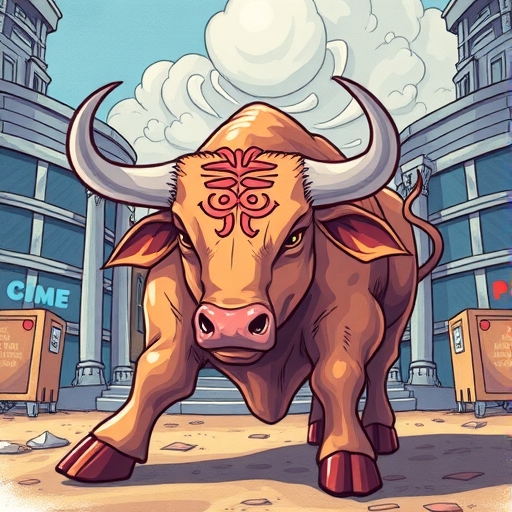 A bull market illustration