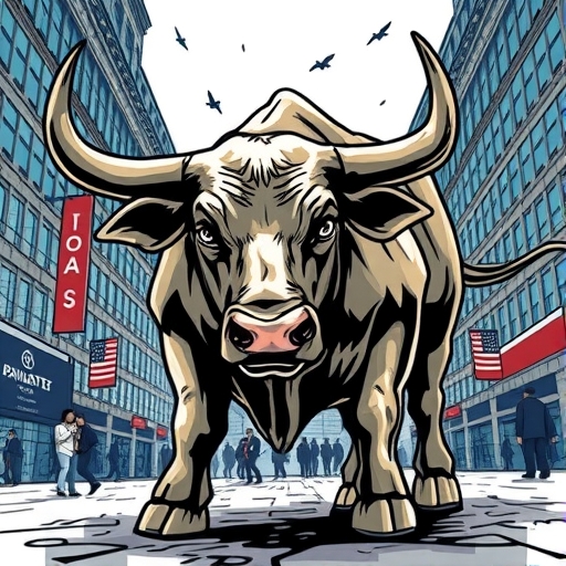 A bull market illustration
