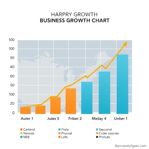 A business growth chart.