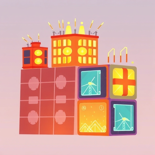 Illustration of energy blocks