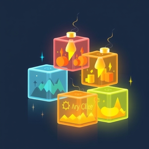Illustration of energy blocks