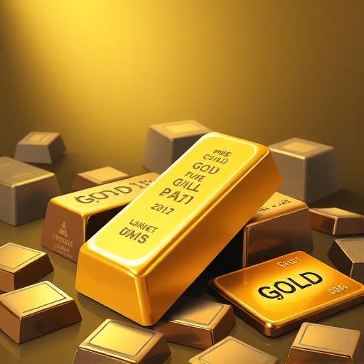 illustration of gold bars