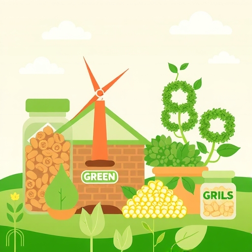 Illustration of green commodities