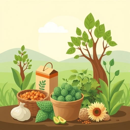 Illustration of green commodities