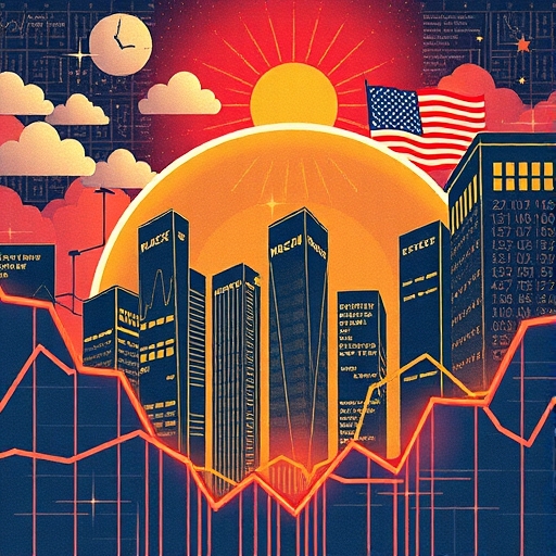 Illustration of market fluctuations.
