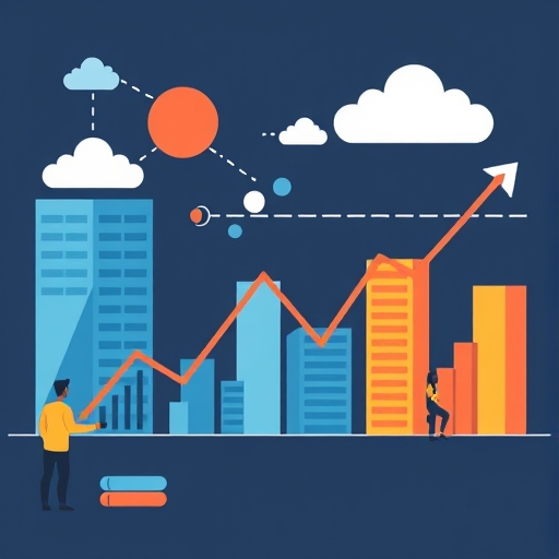 An illustration of market trends.