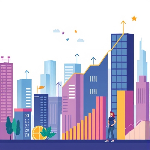 An illustration of market trends.
