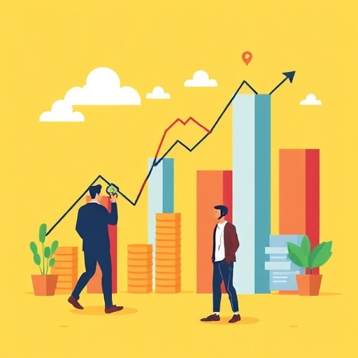 An illustration of market trends.