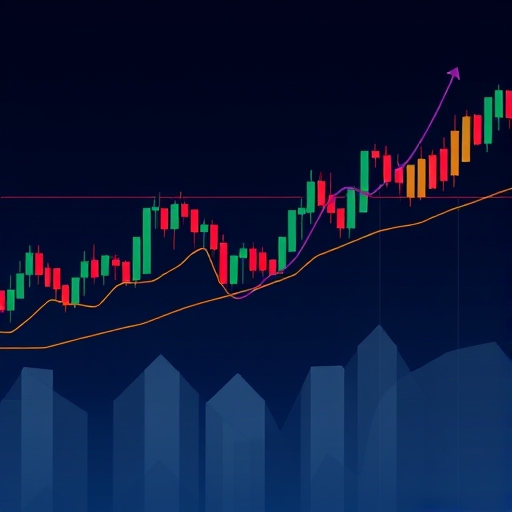 Illustration of trading charts