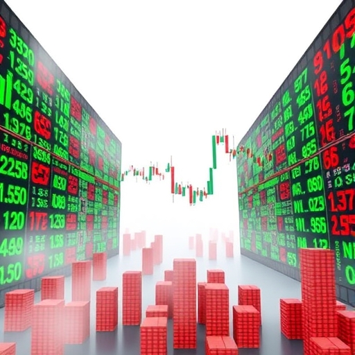 Stocks trading concept