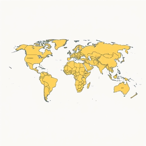A world map illustration