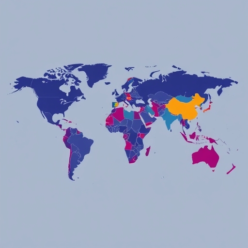 A world map illustration