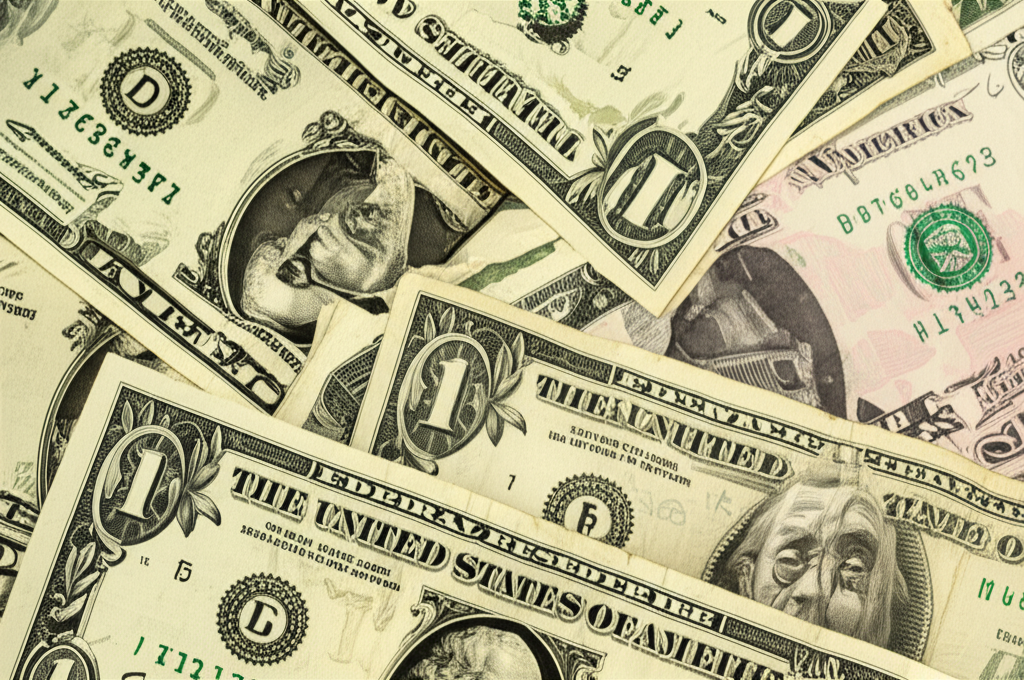 US dollar bills overlaid with emerging currencies symbolizing financial shifts